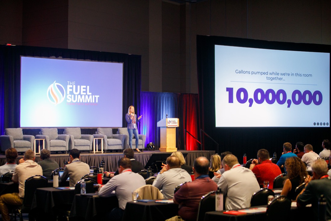 A full ballroom audience at The Fuel Summit
